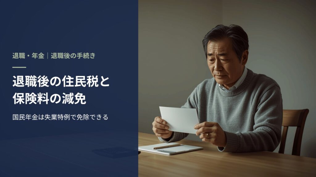自宅のダイニングで封筒を見る50代の日本人男性